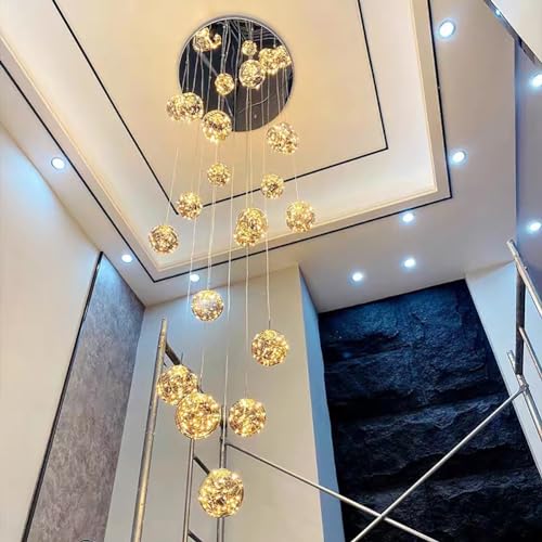 Suspension d'escalier LED réglable pour illuminer le hall d'une maison moderne - 3