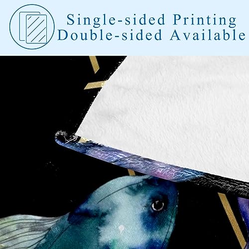 Couverture poissons aquarelle douce pour des moments cocooning chaleureux
