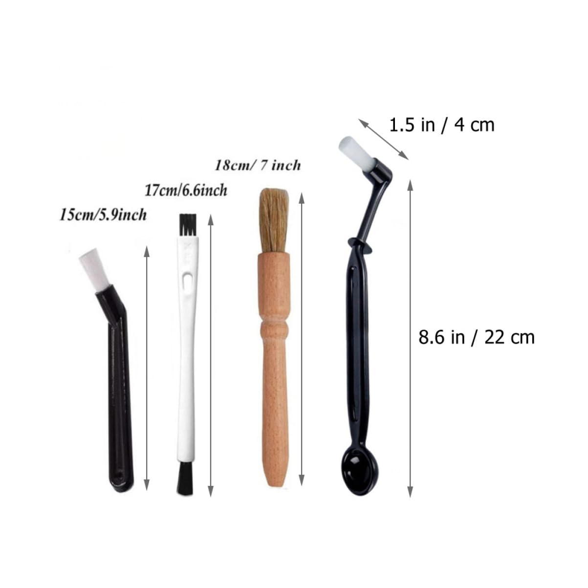PRETYZOOM 5 Juegos Kit De Cepillos Para Café Limpiador De Tazas Fabricante Limpiador De Gel Alambre Para Limpieza Cepillo De Limpieza De Café En Polvo Limpiador De Café El Plastico 4 Uds * 5