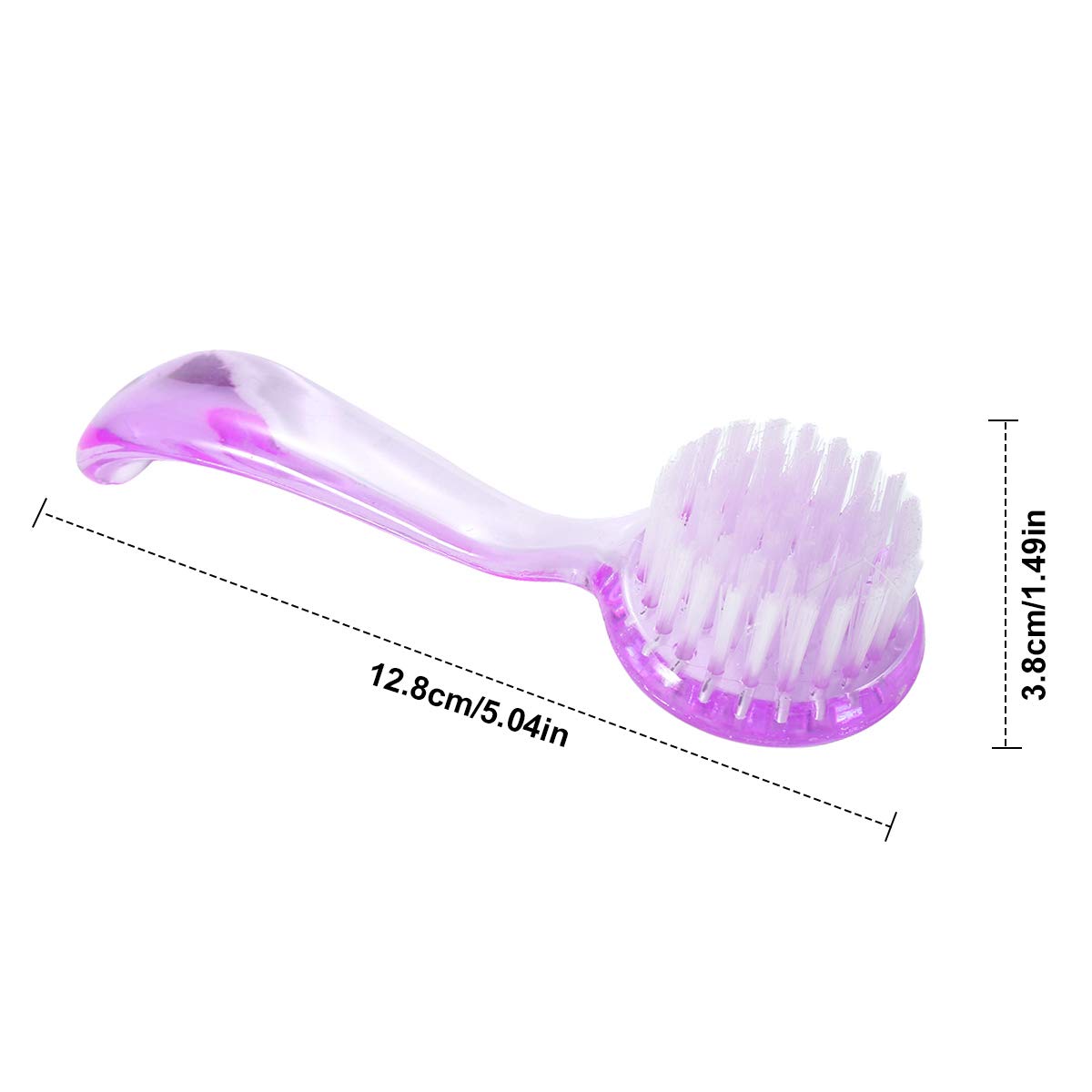 4PCS Colorato Manico Spazzola per unghie, Testa Rotonda Spazzola Maniglia di Unghie per la Pulizia, Spazzola per la Pulizia, Spazzola per il lavaggio delle mani, spazzola per lavaggio