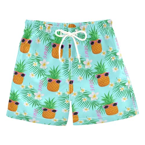 Boys Swim Trunks Pineapples Sunglasses Swim Shorts Boys Bathing Suit Swimsuit Boy Swimwear 2T 202c1599