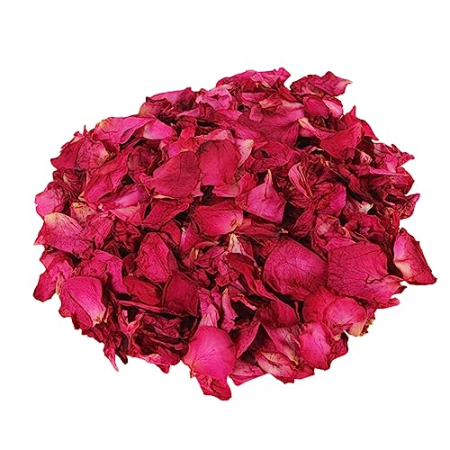 Pétalos secos de rosa roja 3 piezas para baño y decoración miniatura 7