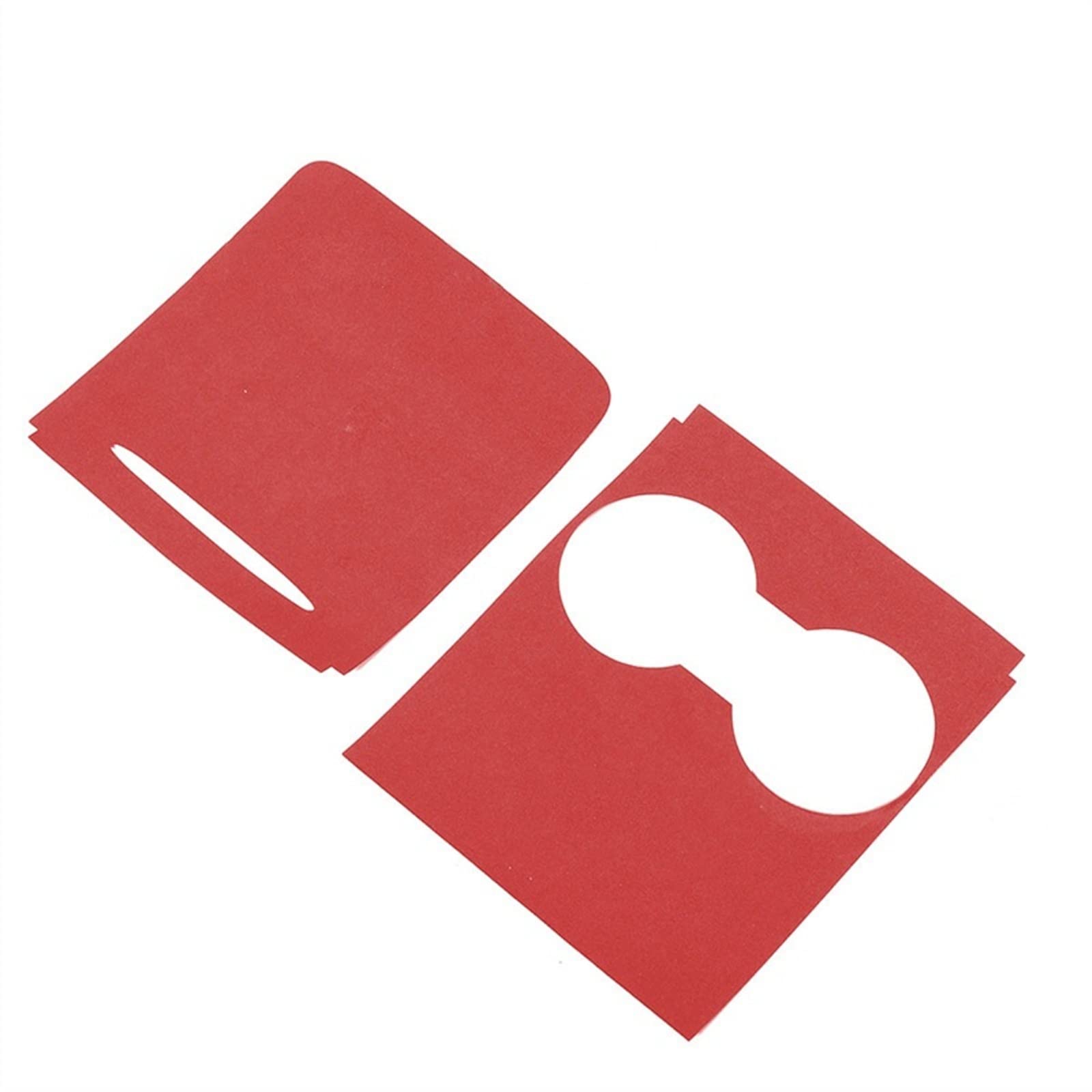 Qibbei Rosso Center Console Patch Trim Decor Sticker Central Wrap For Tesla Model 3 Y 2021 2022(Rosso)