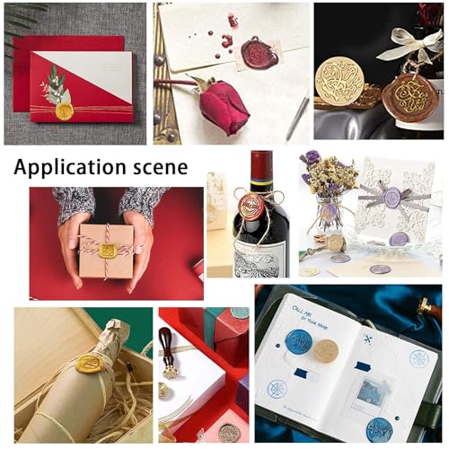 PandaHall Weihnachtsmann Wachs Siegelstempel Vintage Retro Siegelstempel zum Verschönern von Umschlägen, Weihnachtsfeiern, Weinverpackungen, Geschenkverpackungen