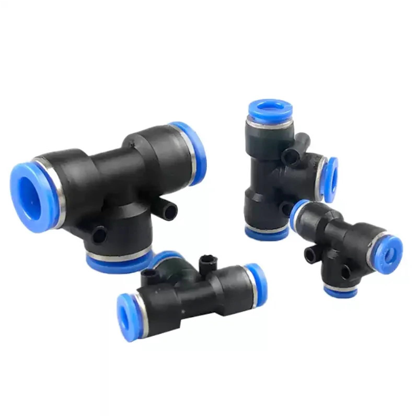 100 accesorios neumáticos de presión, conector de tubo de aire de plástico para acoplamiento de manguera de agua