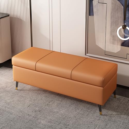 Ele - Banco de madera para dormitorio, entrada y sala de estar, taburete de maquillaje Slish mesita de noche, reposapiés y baúl con amplio espacio