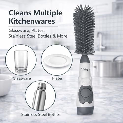 Image of Soap Dispensing Brush Cleaner for Kitchenware, 2 Pack