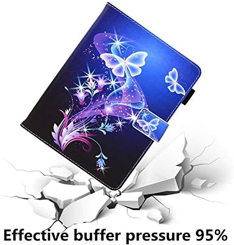 JZCreater iPad 10.2 Case, iPad 8th Generation 2020/ iPad 7th Generation 2019 Case, Slim Stand Protective Smart Cover Case for iPad 10.2 Inch, Purple Butterfly