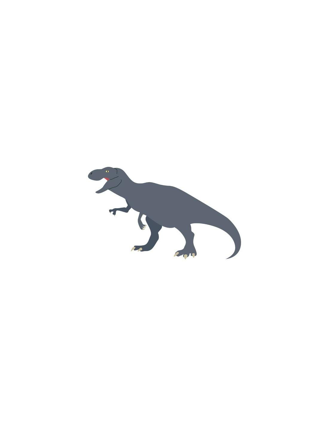 Sticker Tyrannosaure enfant XXL 80x132 cm de décoration murale chambre