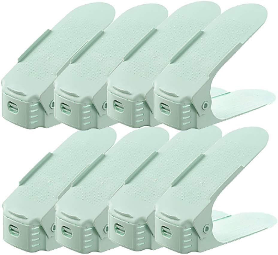 Shoe Rack Shoe Stand Rack Shoe Storage Plastic Shoe Rack Simple Space-Saving Dormitory Shoes and Shoes Storage Rack(25 * 9 * 6cm) (Color : G) (G)