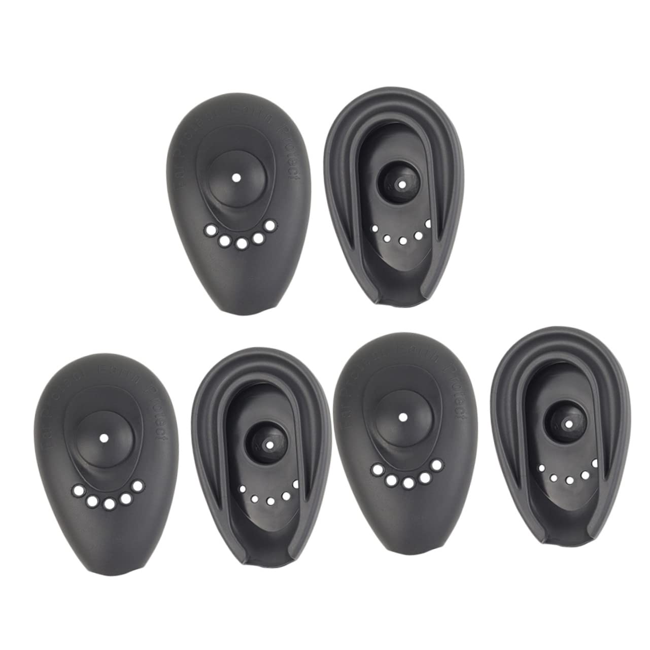 NOLITOY Hair Dye Ear Caps for Heat 3 Sets of Reusable Silicone Ear Covers Hair Dyeing Supplies Non-Slip Earmuffs
