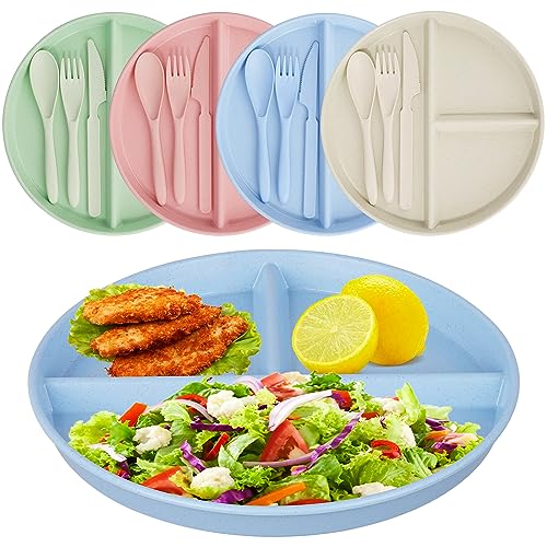 Set 4 Piatti Piani Infrangibili 23 Cm - Multiuso Per Casa, Picnic E Feste - Foto 6