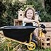 Stanley Jr. Kids Wheelbarrow Set – 6-Piece Durable Toddler Wheelbarrow & Garden Tools – Child Outdoor Toy for Ages 3+ – Fun, Educational Backyard Play with Apron, Gloves & Tools