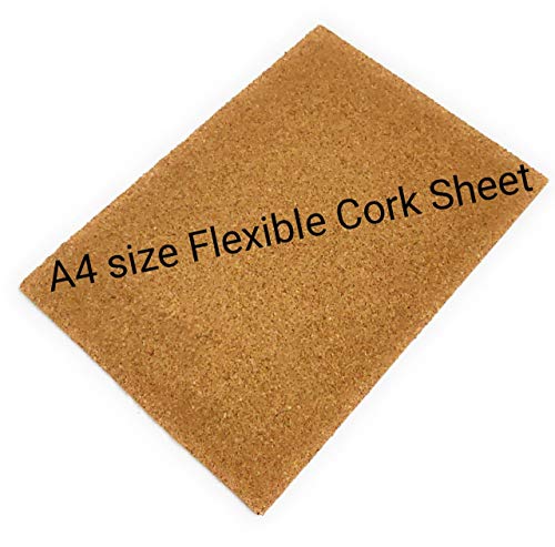 90 Degree« Eco Friendly Cork Sheet Board Flexible Non Adhesive for Craft/DIY/Multipurpose (Size:A4/Thickness:5mm)
