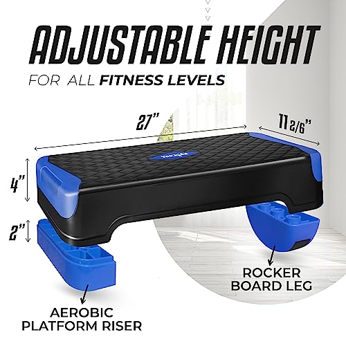 Yes4All D50Q 2-In-1 Adjustable Aerobic Stepper thumb #1