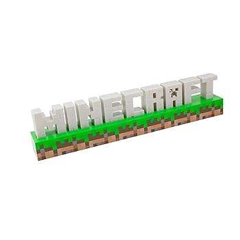 Paladone Minecraft Logo Light Battery or USB Operated 2 Light Modes
