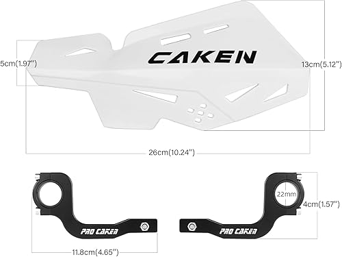 Vista 17 de PRO CAKEN Manillar universal de 7/8 pulgadas, 0.866 in y 1 1/8 pulgadas, 1.102 in, soporte CNC para motocross ATV Scooter para CRF KLX KX LTR TRX SX