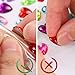 Holicolor 390pcs Gemstone Stickers Rhinestones Jewels Stickers Foam Gem Crystal for Halloween Pirate Party Table Decorations, Self Adhesive Craft Jewels, Muticolor, Assorted Size