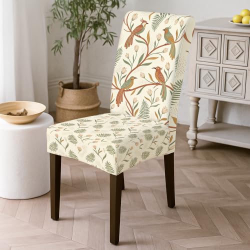 Fundas de silla elásticas que solucionan manchas en sillas de comedor con elastano lavable 3