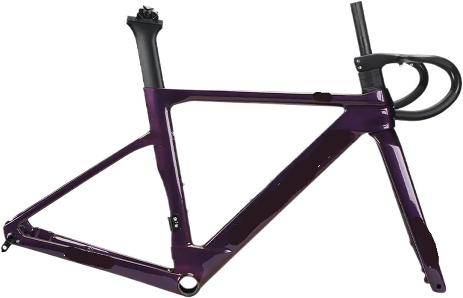 Chameleon Purple，Compatible for ALANERA Carbon Fiber Bicycle Frame, Windbreak Road Disc Brake Viking Warrior Series