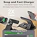 Magnetic 3 in 1 Wireless Charging Station for Magsafe iPhone 12-17 Series, Charging Station for Multiple Devices, Mag-Safe Wireless Charger Stand for Apple Watch Series/Ultra/SE & AirPods 4/3/2/Pro