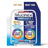 Mucinex Fast-Max Day Time Cold & Flu and Night Time Cold & Flu Medicine, Maximum Strength All in One Multi Symptom Relief for Congestion, Sore Throat, Headache, Cough and Reduces Fever, 30 Caplets