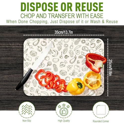 Set 30 Hojas Desechables para Cortar Papel Cocina miniatura 2