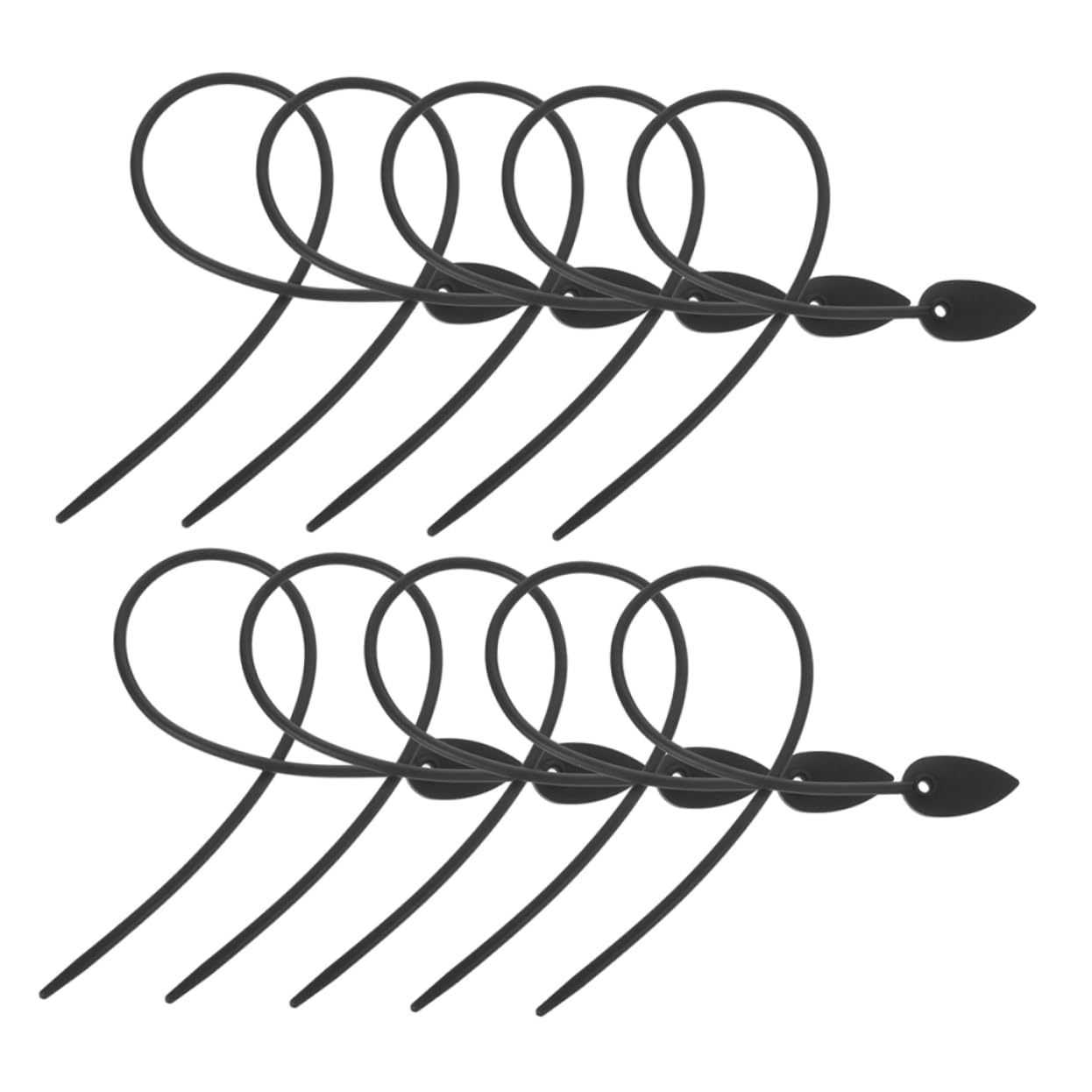 Toddmomy 3 Ensembles Attaches De Plantes Silicone Lot pour Fixation De Fleurs Et Légumes Outils De Jardinage Pratiques Et Durables 20 Pièces * 3