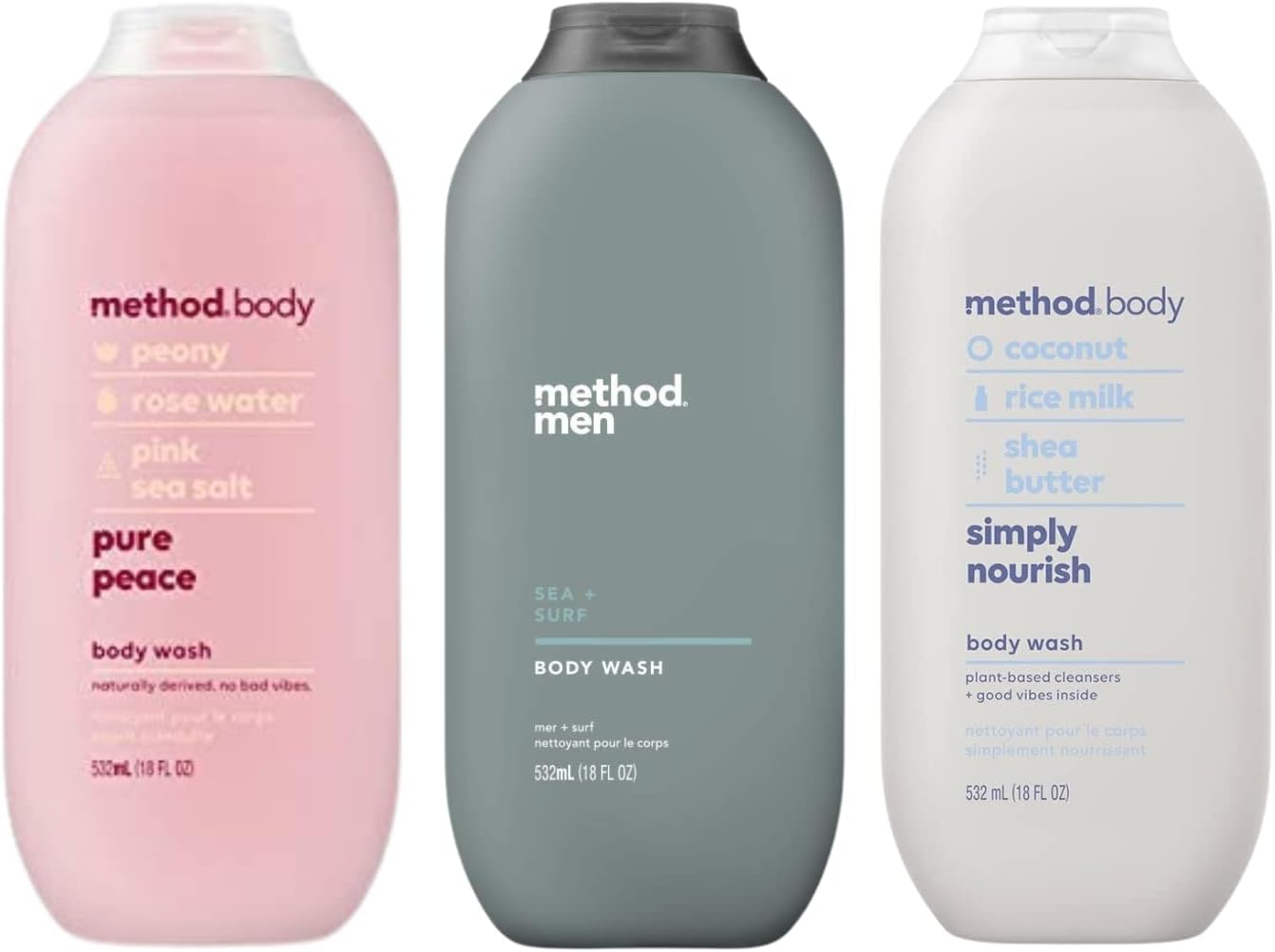 Method Body Wash, Pure Peace, Paraben and Phthalate Free