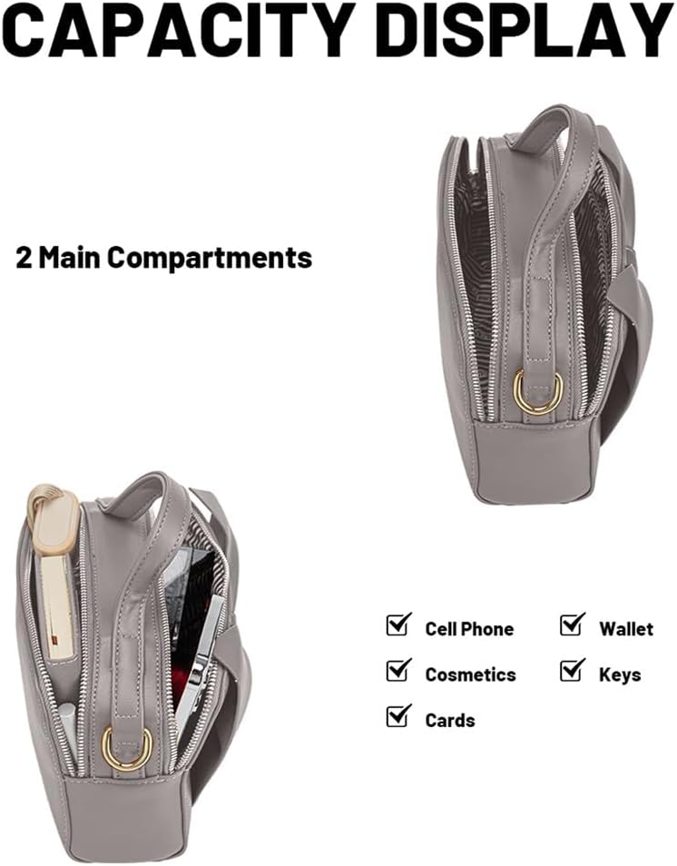 Bealin Women's Crossbody Shoulder Bag Retro Square Satchel Handbag - Image 5