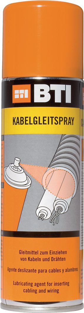 Cable Lubricating Spray 400ml – Forms a Greasy Film – Pulling Cables and Wires In Electrical Installations Srohren, Slots and Canals