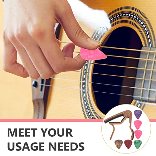 Vaguelly 1 Jeu De Médiator Guitare Capo Guitare Portable Capo Guitare Instrument Accessoire Marron Clair - Les Beatles, Paul McCartney, John Lennon, RIngo Starr, George Harrison Vaguelly 1 Jeu De Médiator Guitare Capo Guitare Portable Capo Guitare Instrument Accessoire Marron Clair – Image 7