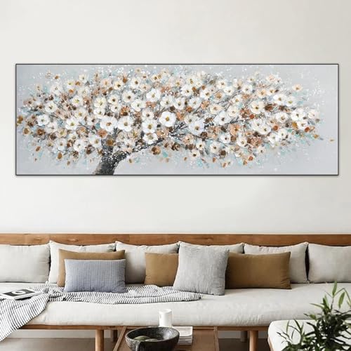 Peinture abstraite d'arbre sur toile premium nature morte murale