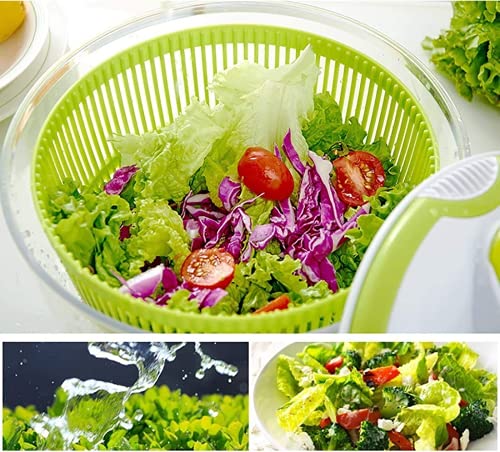 image for Kisfam Salad Spinner, Salad Bowl, 5 Liter Design, BPA Free Food Grade,