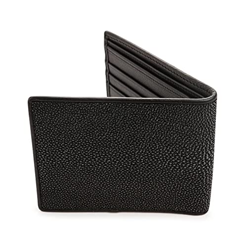 Black Polished Stingray Wallet Medium3