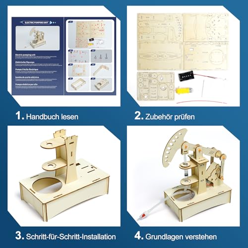 Experimente für Kinder ab 8 9 10 11 12, Elektronik Baukasten, Experimentierkasten, Elektro Baukasten, Holz Bausatz Kinder Spielzeug Geschenke ab 8-14 Jahre Jungen