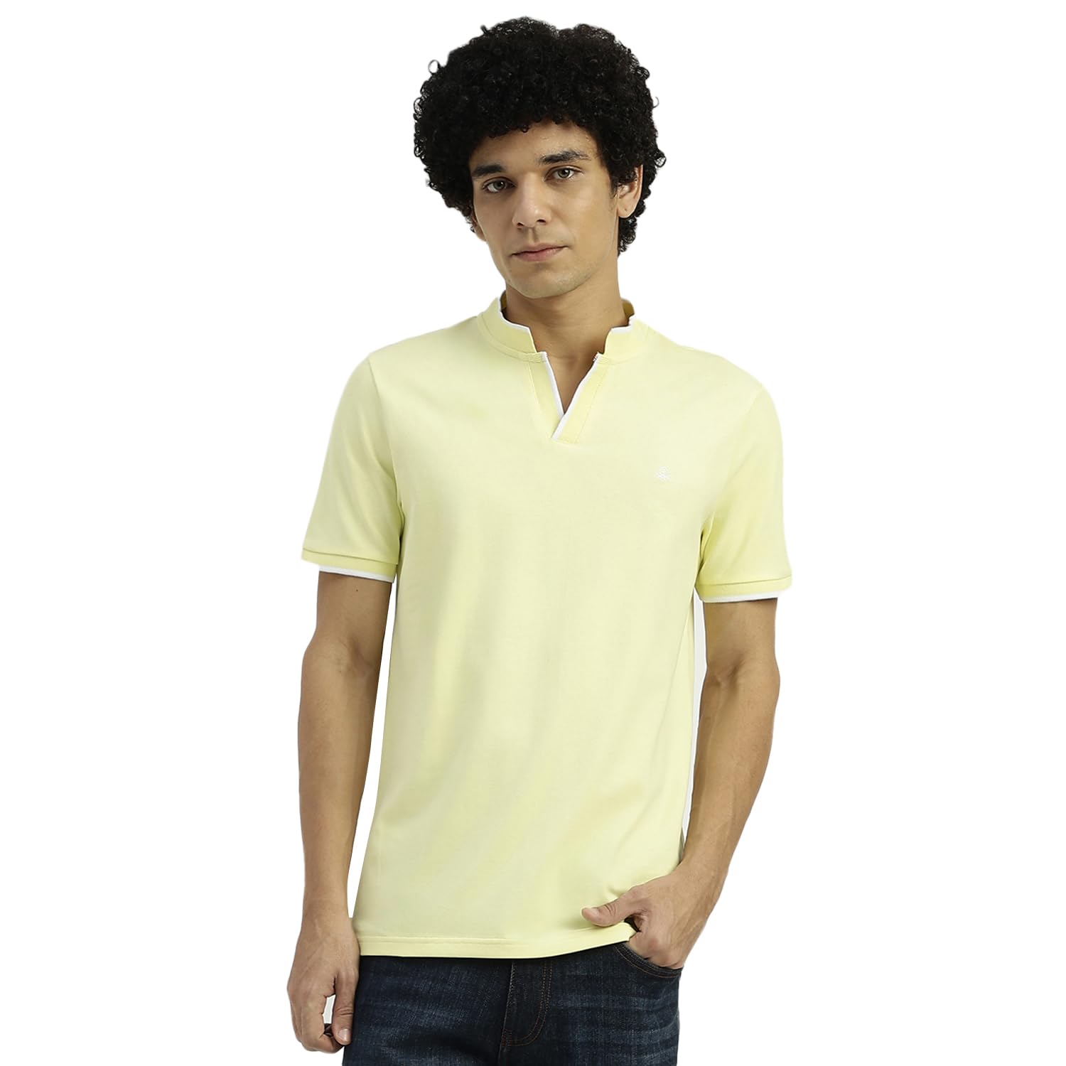 united colors of benetton Men's Solid Regular Fit Polo Shirt-picture-43