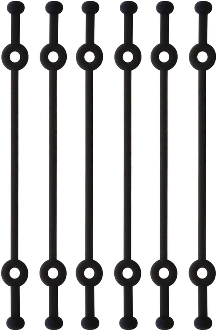 Anti-Slip Straps Compatible with SHOKZ New OpenRun Pro 2 / OpenRun Mini/OpenRun Pro/OpenSwim Pro/OpenMove / OpenComm2, Sport Anti Slip Earbuds Silicone Retainer Strip 6 Pcs Black
