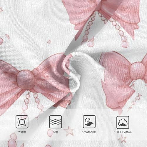 Wusikd Pink Bows Pearls Stars Boys' Underwear Cotton Boys Briefs Soft Toddler Underwear 2T3