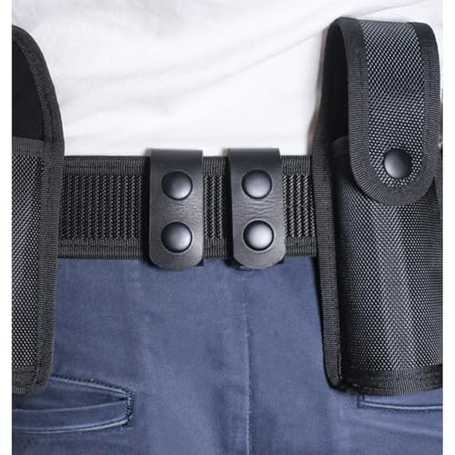 HOUSON 4 Stück Duty Belt Keeper, Leder Tactical Belt Keeper Schlaufen-Gürtelschnalle Belt Security Belt für 2-2,25 Zoll Taktische Polizei Gürtel