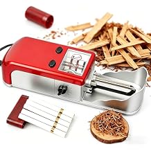 Small Handmade Cigarette Rolling Machine, Fully Automatic Electric Cigarette Rolling Machine with 5.5/6.5/8.0MM, 5 Levels of Tightness Adjustment, for Father, Husband