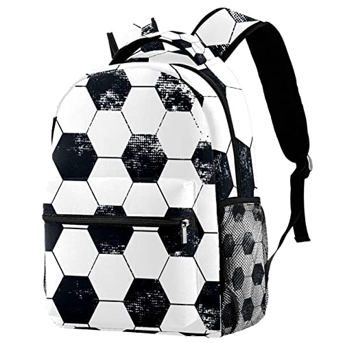Sac à dos de voyage géométrique avec porte-bouteille et compartiment ballon pour filles et garçons