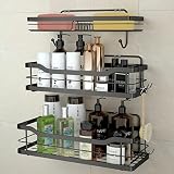 stusgo Shower Shelf Adhesive Shower Organizer, No Drilling Bathroom Shower Storage, Wall Mount Showe