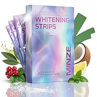 Schonende Zahnaufhellung Whitening Strips - (28 Stripes) Bleaching Zähne frei von Peroxid für strahlendes Lächeln - schonend Zähn Aufhellung - teeth whitening strips zahnbleaching 14 Anwendungen