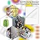 AOOTE 30 Blatt A4 Selbstklebende Folien, Stickerpapier zum Bedrucken, Aufkleberfolie Druckerpapier Wasserfest, Transparent Bedruckbar Klebefolien Druckerpapier für Tintenstrahldrucker Laserdrucker