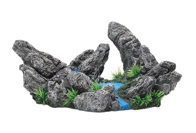 Grottes pour aquarium en décor d'angle pour créer un récif naturel