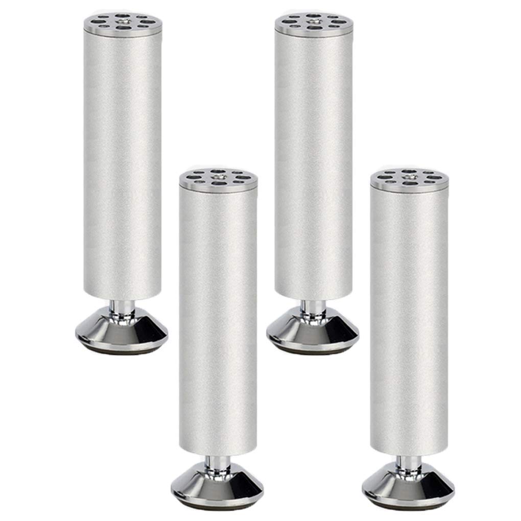 Gambe per mobili Gambe per tavoli Regolabili in Metallo Piedini per mobili Piedini in Lega di Alluminio Piedini di Ricambio Rotondi per alzate per mobili Gambe per divani Gambe per