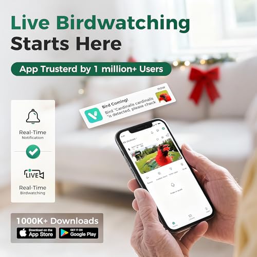 PerchMe® 2026 New AI Bird Feeder with Camera Solar Powered -2K HD Live View,Smart Bird House Camera Wireless Outdoor,DIY Add-ons,Pefect Birding Gift for Parents & Families — view 2