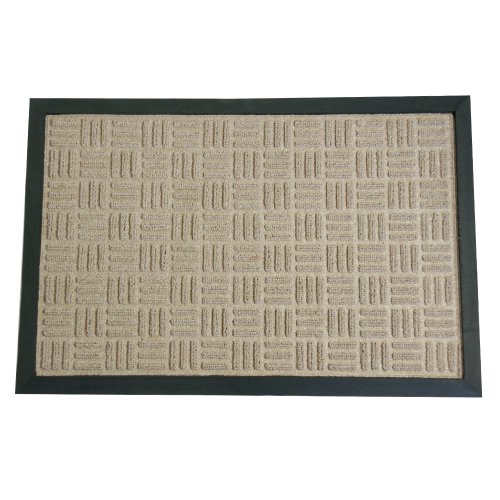 Rubber-Cal Wellington Carpet Doormat, Tan, 3' x 5'