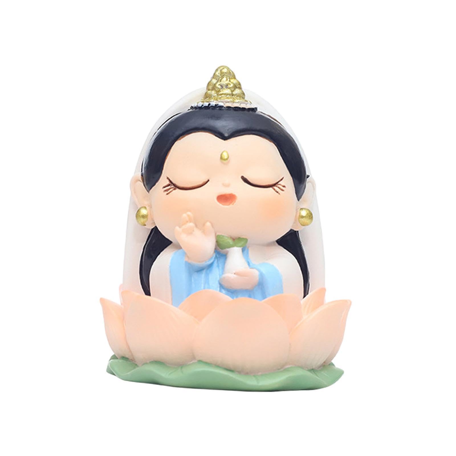 CYDZSRA Durable Mini Sculptures Figurines Decoration Prop Charming Decorative Statue Fengshui Home Decor Gift Simulation Figurine Decor Housewarming Gif Office, Style A